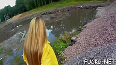 Sweetheart Bent Over Licks Balls On Hidden Cam