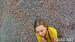 Sweetheart Bent Over Licks Balls On Hidden Cam