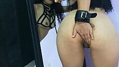 cute girl with big ass uses dildo solo in homemade video