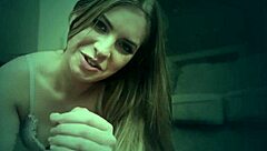 Sucking Teen 18+ Receives Intense Cumshot From Big Cock