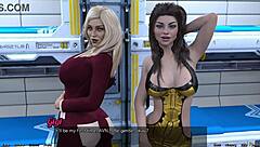 Cute Teen 18+ Competes With Mature In Stranded In Space Game. Huge Tits And Dating Twist.