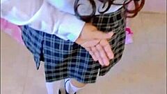 Young student obeys teacher for creampie!