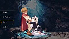 succubus seduction game teases with massive cock