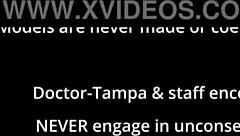 Petite Brunette Minnie Rose Receives Big Cumshot From Doctor Tampa