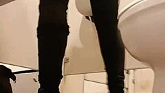 Spying in Public Toilet Captures Raw Moments