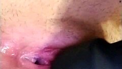 Sexy white girl squirts all over herself during masturbation!