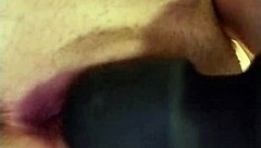 Sexy white girl squirts all over herself during masturbation!