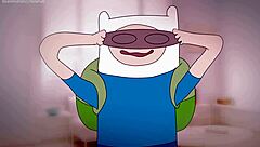 Finn explores virtual world and meets adventure time hentai in 2d anime