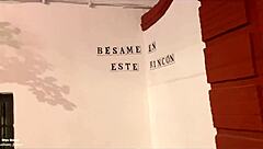 Horny girl fucked in ecija street public lingerie scene