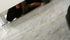 Gay amateurs fuck hard in mall bathroom!