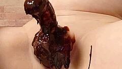 Want To See Japanese Gay Cooking Chocolate Banana? It's Amateur Fun With Penis Play