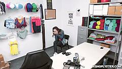 shoplifter lily glee moans loudly from hard fuck