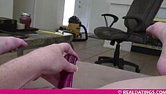 Teen girl descriptively fucks her pussy using a dildo toy