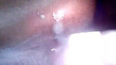 Ebony cheating wife with cum on ass and anal fun.