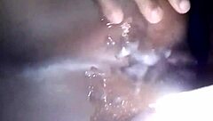 Ebony cheating wife with cum on ass and anal fun.