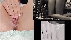 petite teen masturbates while watching sexy lesbian amateurs have sex