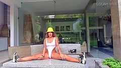 Teacher guides brazilian stretching session