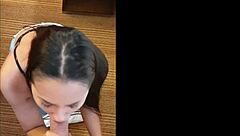 Petite Colombian Queen Deepthroats And Licks Big Cock In POV