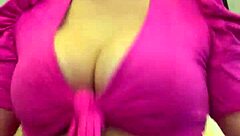 Sweaty workout turns into steamy solo session with transparent clothing
