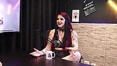 girl in sheer red lingerie