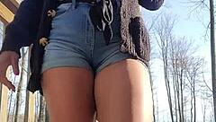 No Fucks Given About Messy Outdoor Desperation