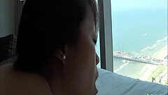 hot asian chick with creamy pussy rides interracial cock