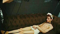 Casey Donovan mouth fucks David Galager in shibari bondage