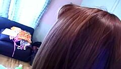 japanese teen in lingerie gets toyed and teased with vibrator intensely