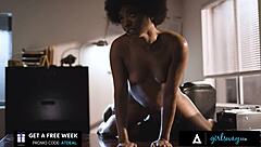 girlsway - detective misty stone has hard sex with colleague on desk