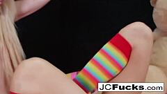 Big Teddy Bear Fantasy Play With Two Aroused Lesbians.