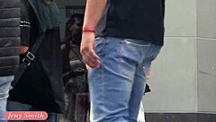 jeny smith walks in public with transparent dress and no panties