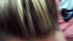 blonde go deep with blowjob and cum for girlfriend