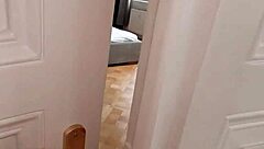 Blonde roommate agrees to sex with big cock in dorm pov