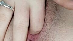 Solo spreading pussy