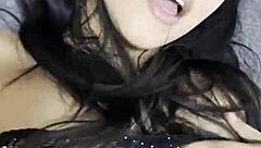 Two Latina Lesbians Suck Big White Cock!