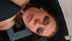 Naughty brunette Alicia Alighatti feels pleasure from anal gaping