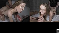 College Slut Fucked Rough By Roommates 😈