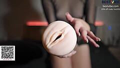 A bright evening leads to orgasm with Bestvibe Stormcup toy