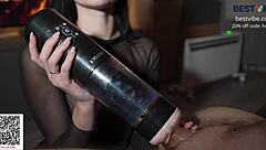 A bright evening leads to orgasm with Bestvibe Stormcup toy