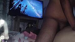 Masaje con final feliz a mi cuñada latina con gran culo y semen