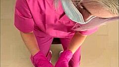 The young nurse gives me a boner during the exam