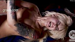 blonde teen gets whipped brutally in bdsm session, leaving bruises on her pussy