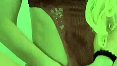 Young European blonde babe masturbates in sexy lingerie