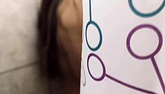 Spying On Cousin In Shower Leads To Moaning Sucking And Orgasms In Homemade Scene