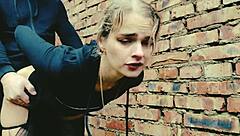 Pretty Babe Bound and Fucked Hard by Everyone in Post-Apocalyptic Hunt