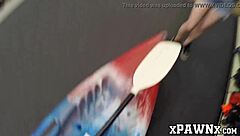 Little redhead temptress fucks for money in hidden pawnshop cam!