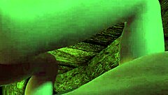 Slim blonde rides cock sideways in skyrim parody with assfucking and hentai elements