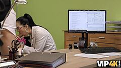 vip4k agent approves brunette nympho for hot sex action interview