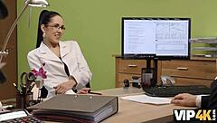 vip4k agent approves brunette nympho for hot sex action interview