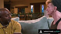 Aaron Trainer fucks hot muscle neighbor passionately.